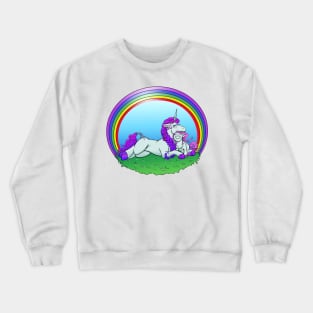 Mamma and baby unicorns Crewneck Sweatshirt